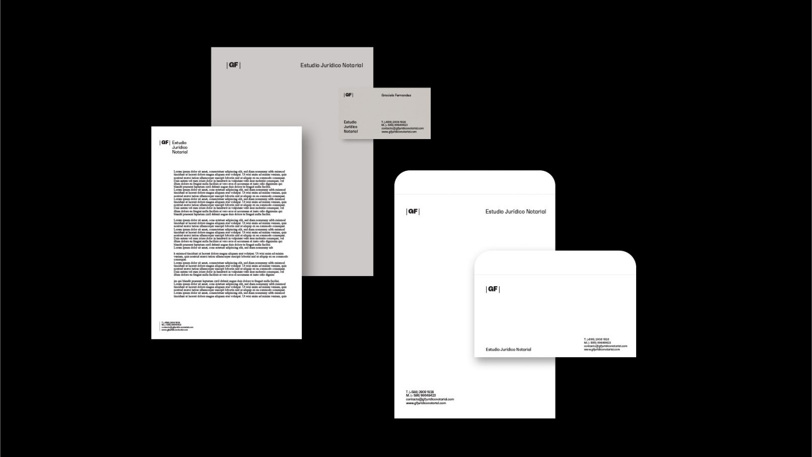 Papelería corporativa GF